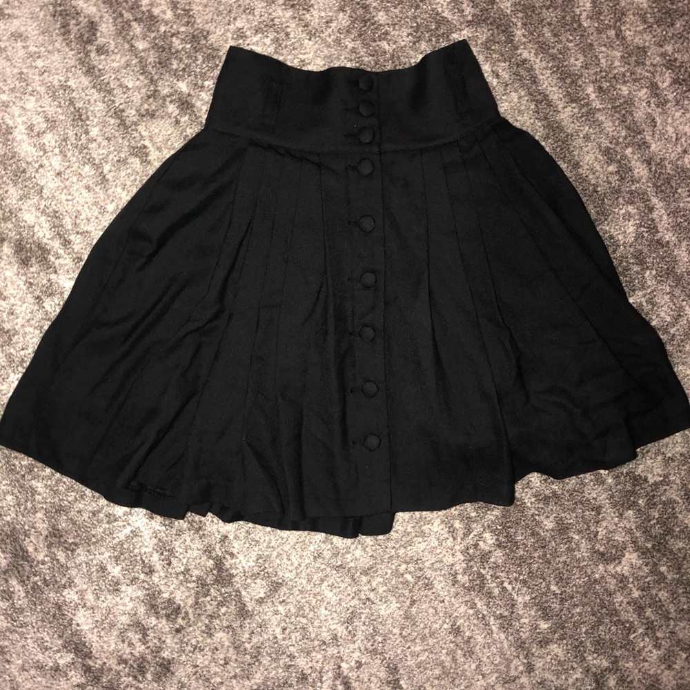 H&M black button Skirt